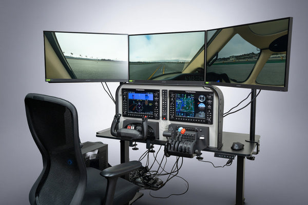 FlightSimBuilder Compact TNxi Multi-Profile Simulator | Cabina de Simulador Completa con PC - Aero Tienda