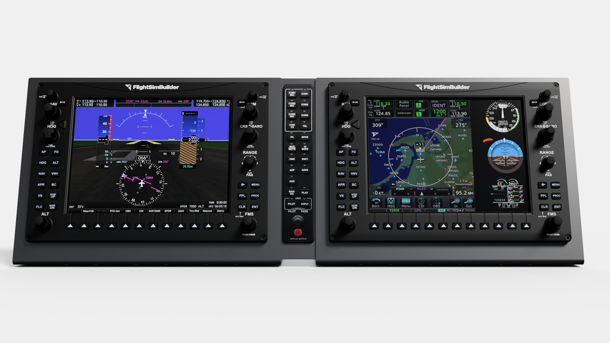 FlightSimBuilder TNxi 8X Desktop Trainer Touch | Aviónica G1000 con Bases para Escritorio - Aero Tienda