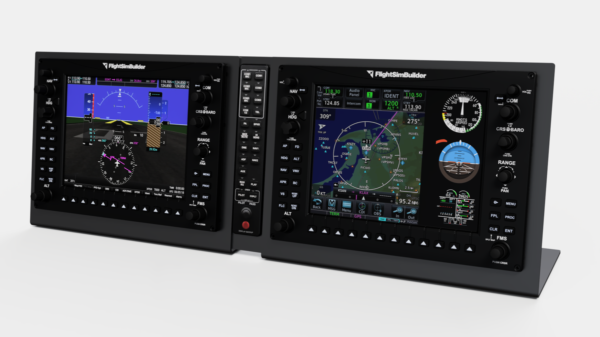 FlightSimBuilder TNxi 8X Desktop Trainer Touch | Aviónica G1000 con Bases para Escritorio - vista 2 - Aero Tienda