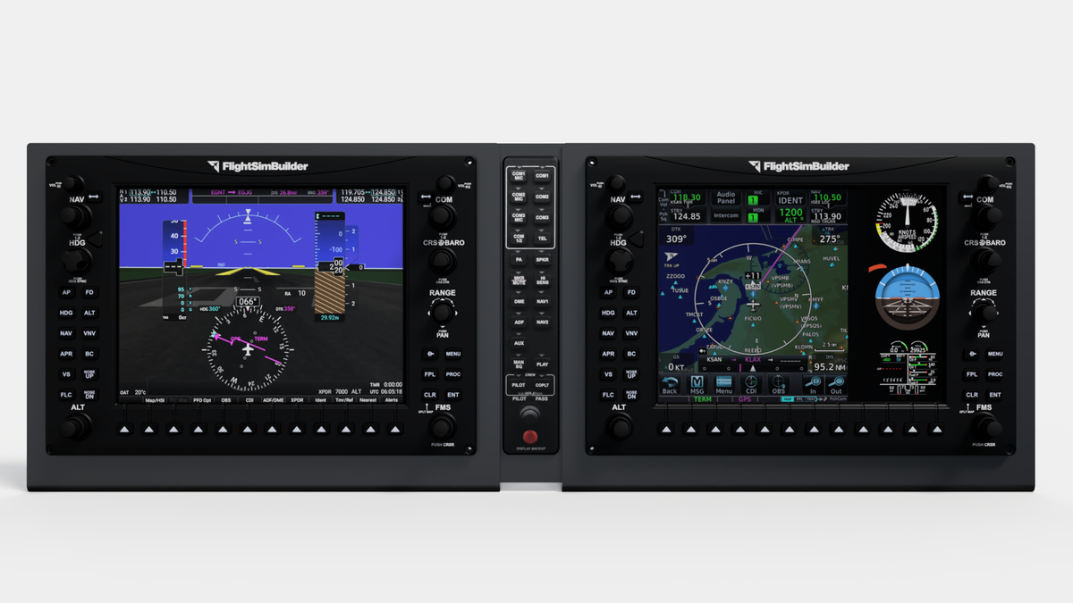 FlightSimBuilder TNxi 8X Desktop Trainer Touch | Aviónica G1000 con Bases para Escritorio - vista 3 - Aero Tienda