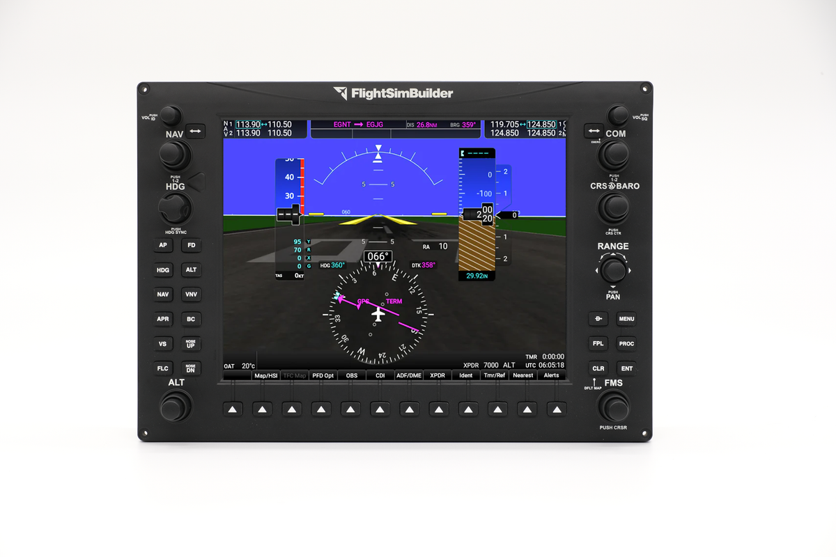 FlightSimBuilder TNxi 8X Touch | Réplica de Aviónica G1000 y G3X Multiperfil para PC - Aero Tienda