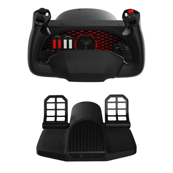 Honeycomb Alpha + Charlie | Yugo de Vuelo y Pedales de Timón para PC y Mac 2 en 1 - Aero Tienda