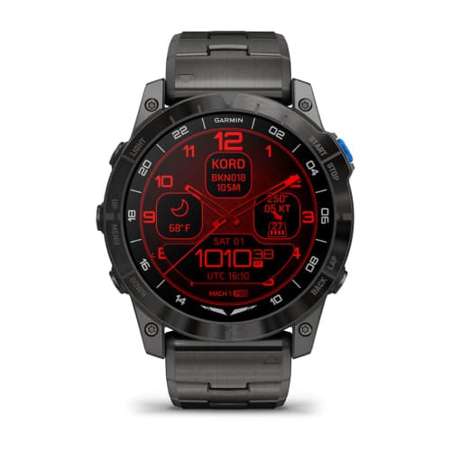 Garmin D2 Mach 1 Pro – Reloj inteligente con GPS Brazalete de titanio - vista 2 - Aero Tienda