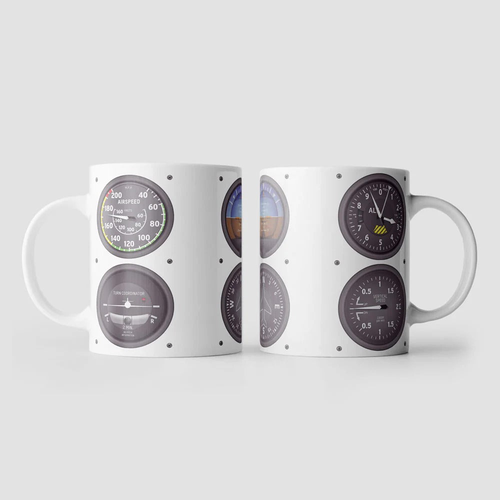 Instrumentos de vuelo - Taza - Aero Tienda
