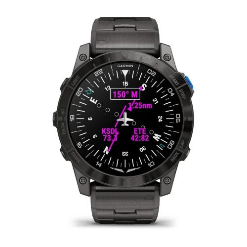 Garmin D2 Mach 1 Pro – Reloj inteligente con GPS Brazalete de titanio - vista 4 - Aero Tienda