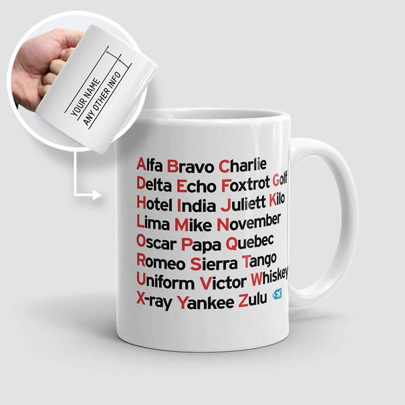 Alfabeto fonético de la OTAN - Taza