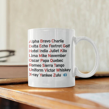 Alfabeto fonético de la OTAN - Taza