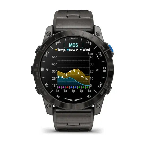 Garmin D2 Mach 1 Pro – Reloj inteligente con GPS Brazalete de titanio - vista 6 - Aero Tienda