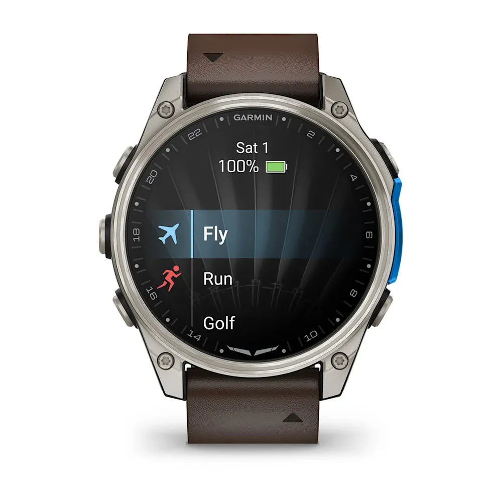 Garmin D2 Mach 2 – Reloj inteligente de 47 mm con correa de cuero - vista 8 - Aero Tienda