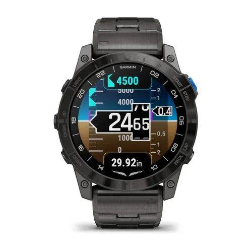 Garmin D2 Mach 1 Pro – Reloj inteligente con GPS Brazalete de titanio - vista 11 - Aero Tienda