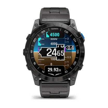 Garmin D2 Mach 1 Pro – Reloj inteligente con GPS Brazalete de titanio