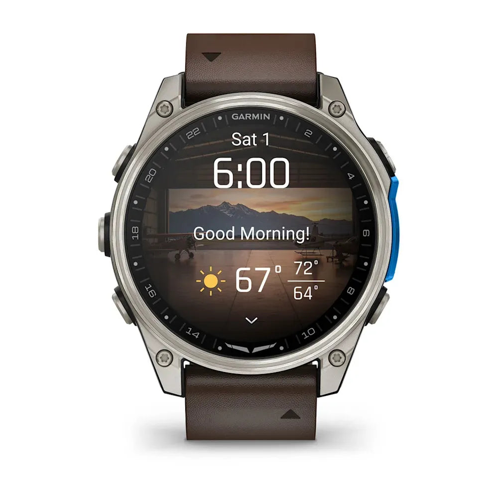 Garmin D2 Mach 2 – Reloj inteligente de 47 mm con correa de cuero - vista 9 - Aero Tienda