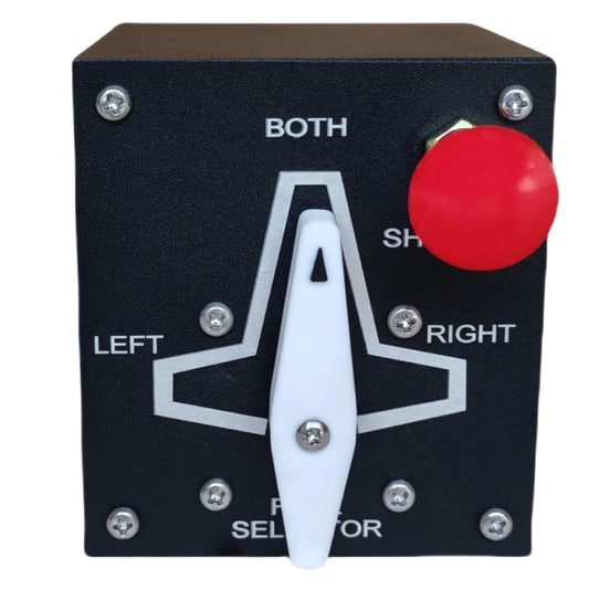 Selector de tanque de combustible Meza para simuladores de vuelo