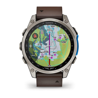 Garmin D2 Mach 2 – Reloj inteligente de 47 mm con correa de cuero