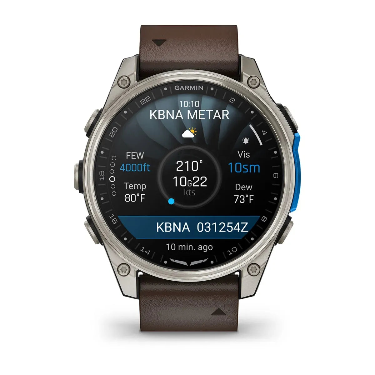 Garmin D2 Mach 2 – Reloj inteligente de 47 mm con correa de cuero