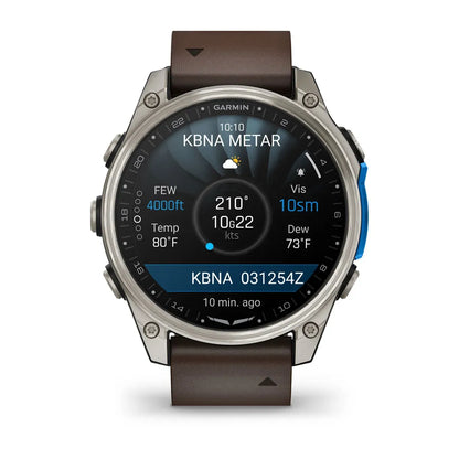 Garmin D2 Mach 2 – Reloj inteligente de 47 mm con correa de cuero