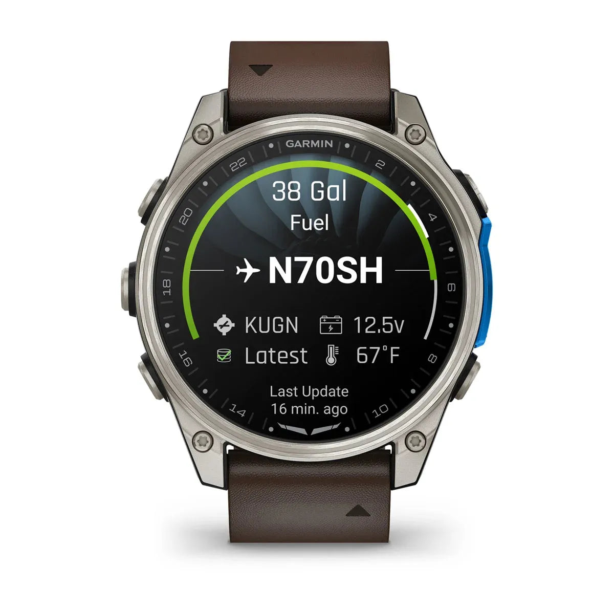 Garmin D2 Mach 2 – Reloj inteligente de 47 mm con correa de cuero