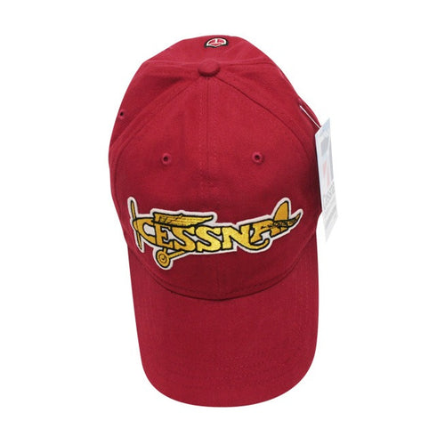 Gorra de avión Cessna Red Canoe - Roja