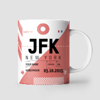 Código de aeropuerto - Taza personalizada