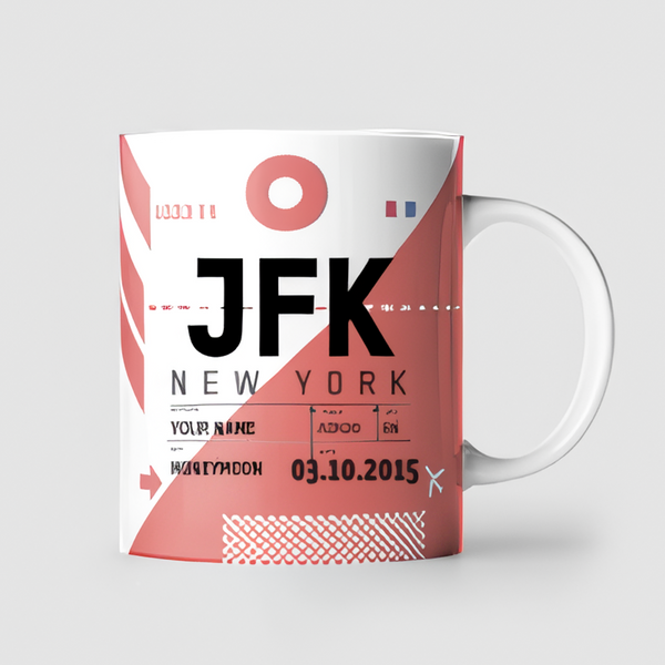 Código de aeropuerto - Taza personalizada - Aero Tienda