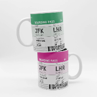 Tarjeta de embarque - Taza