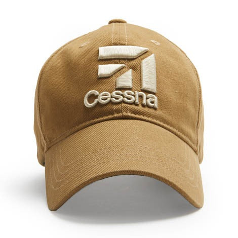 Gorra con el logotipo de Cessna de Red Canoe - Color canela