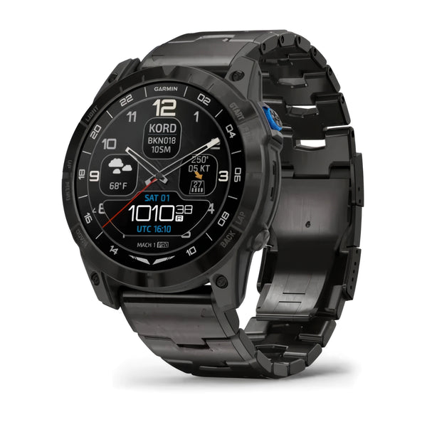 Garmin D2 Mach 1 Pro – Reloj inteligente con GPS Brazalete de titanio - Aero Tienda