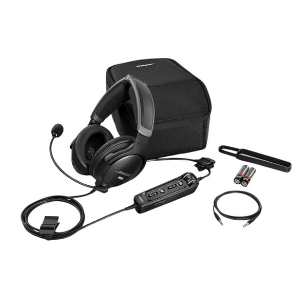 Bose A30 con su estuche y todos sus accesorios