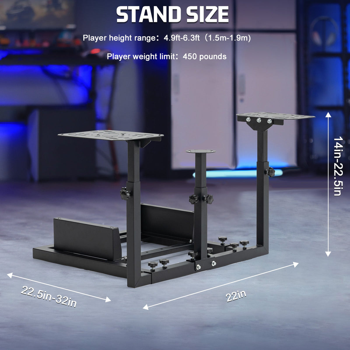 Marada Soporte de Piso para HOTAS | Base para Joystick y Acelerador de Vuelo - vista 2 - Aero Tienda