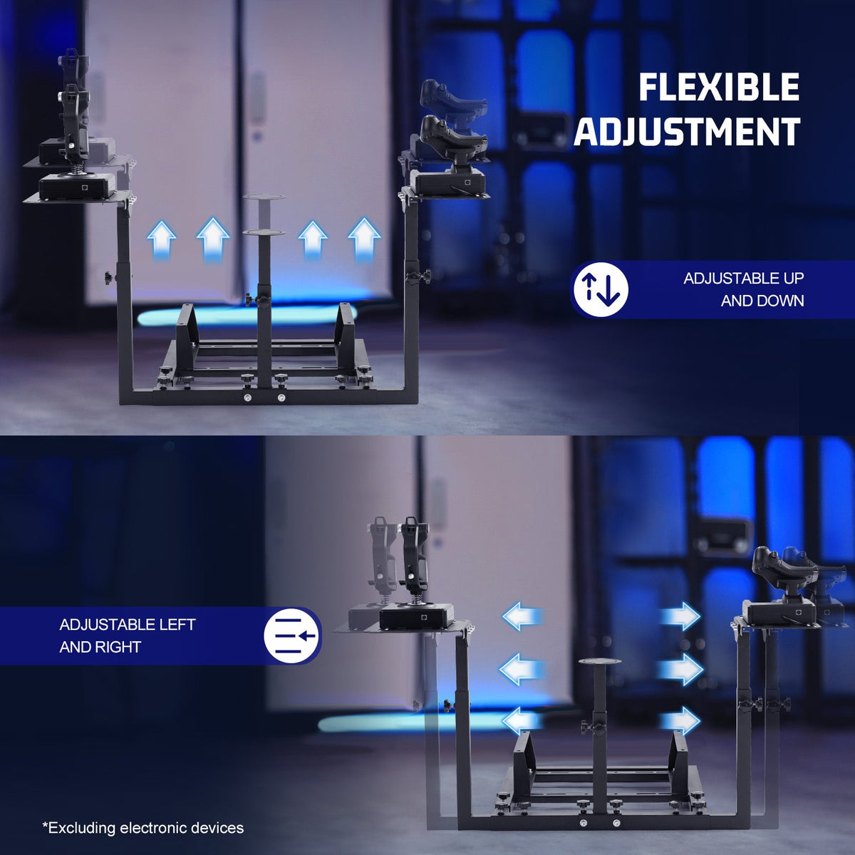 Marada Soporte de Piso para HOTAS | Base para Joystick y Acelerador de Vuelo - vista 3 - Aero Tienda