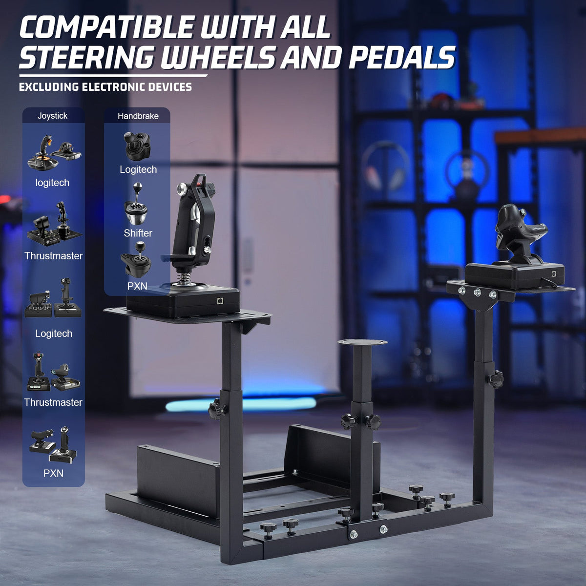 Marada Soporte de Piso para HOTAS | Base para Joystick y Acelerador de Vuelo - vista 7 - Aero Tienda