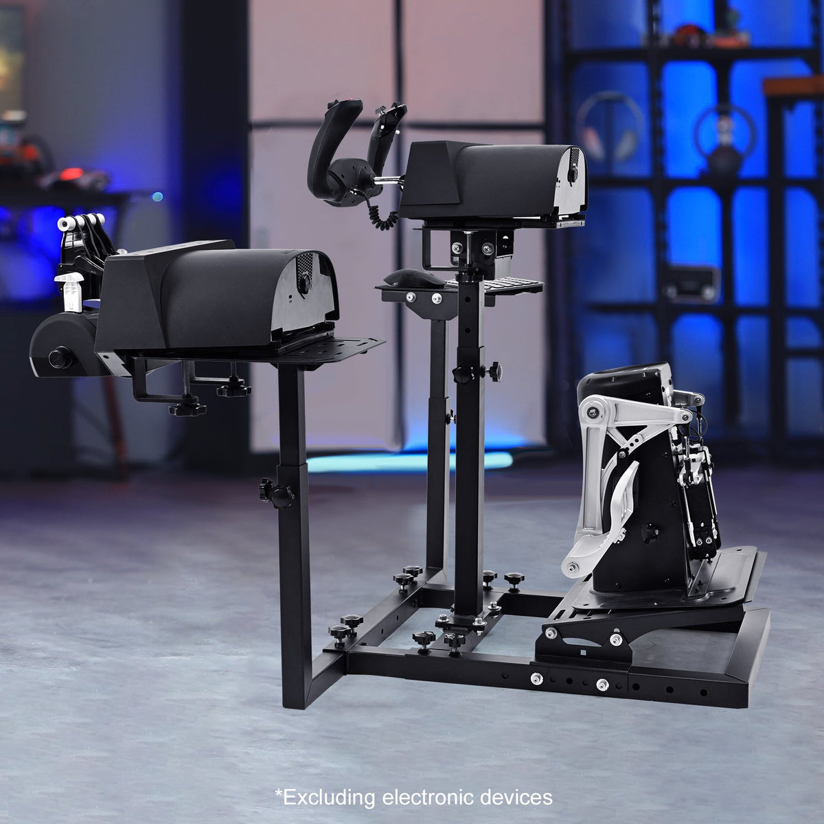 Marada Soporte de Vuelo con Doble Plataforma | Base para Yugo, Acelerador y Pedales - vista 8 - Aero Tienda
