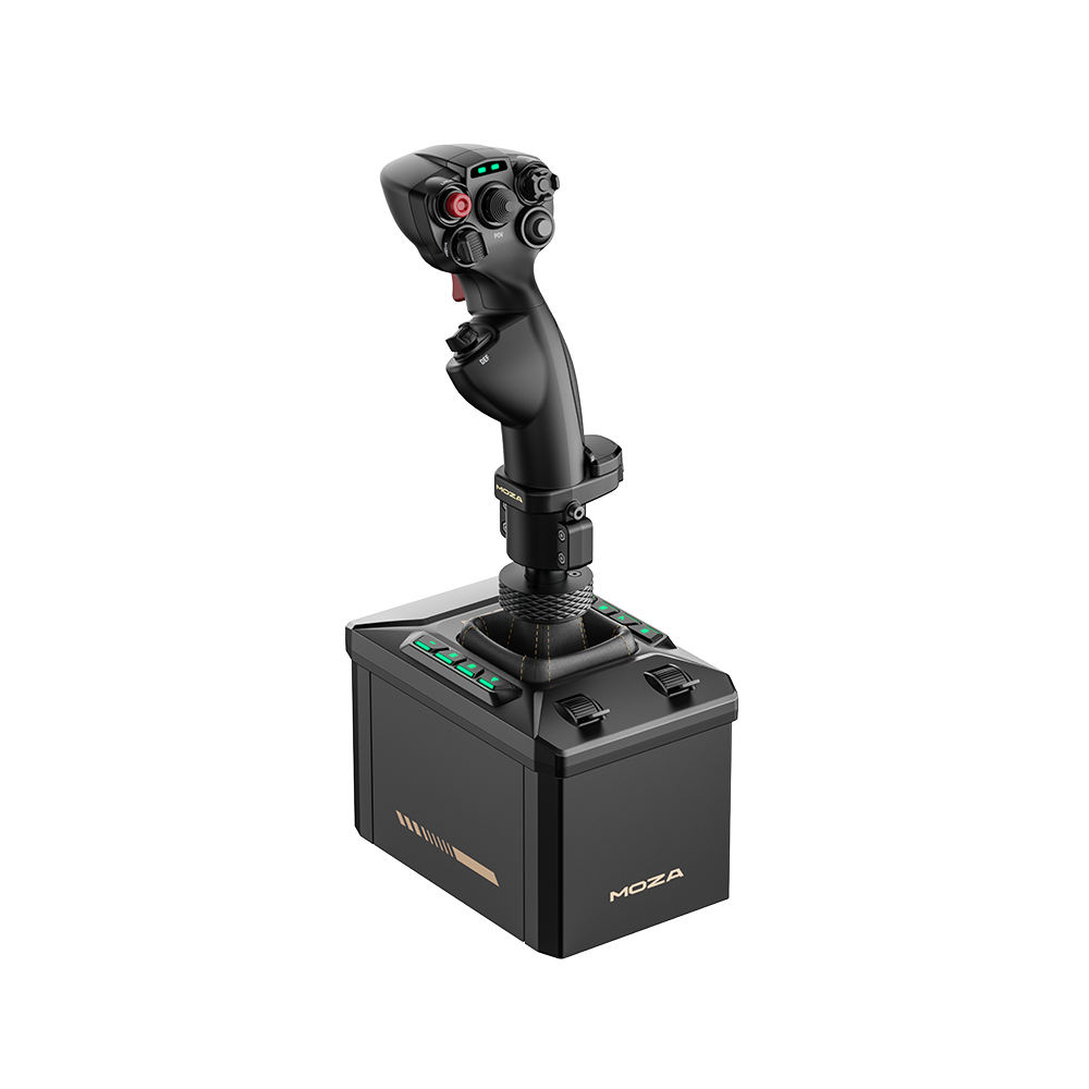 MOZA AB6 Flight Simulator | Joystick con Force Feedback y Pinza de Escritorio para PC - Aero Tienda