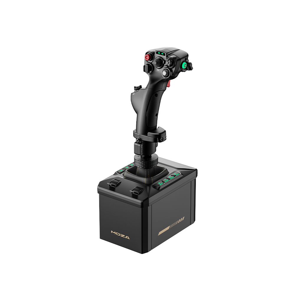 MOZA AB6 Flight Simulator | Joystick con Force Feedback y Pinza de Escritorio para PC - vista 2 - Aero Tienda