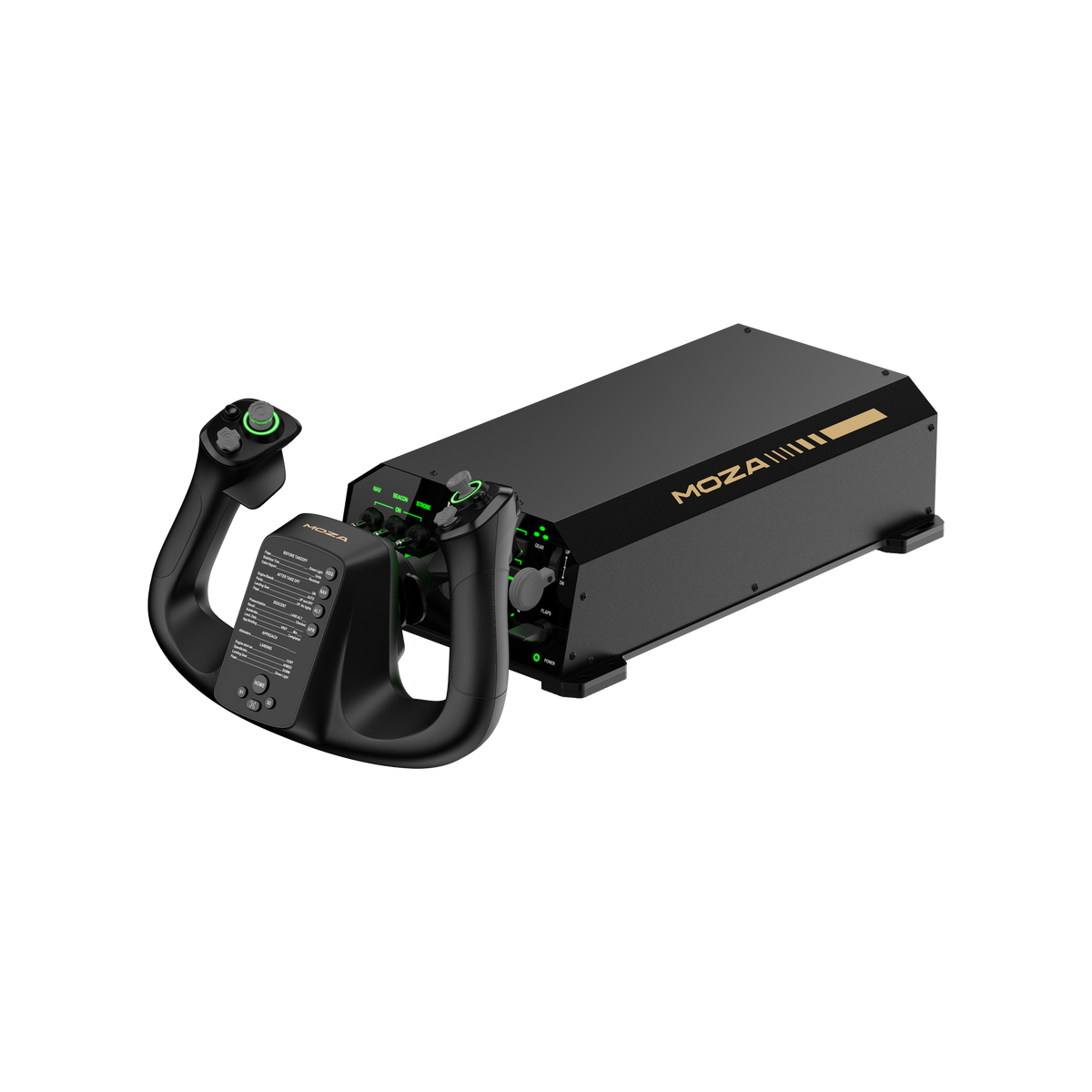 MOZA AY210 Force Feedback Yoke Bundle | Yugo de Vuelo tipo Aerolínea para PC 2 en 1 - Aero Tienda