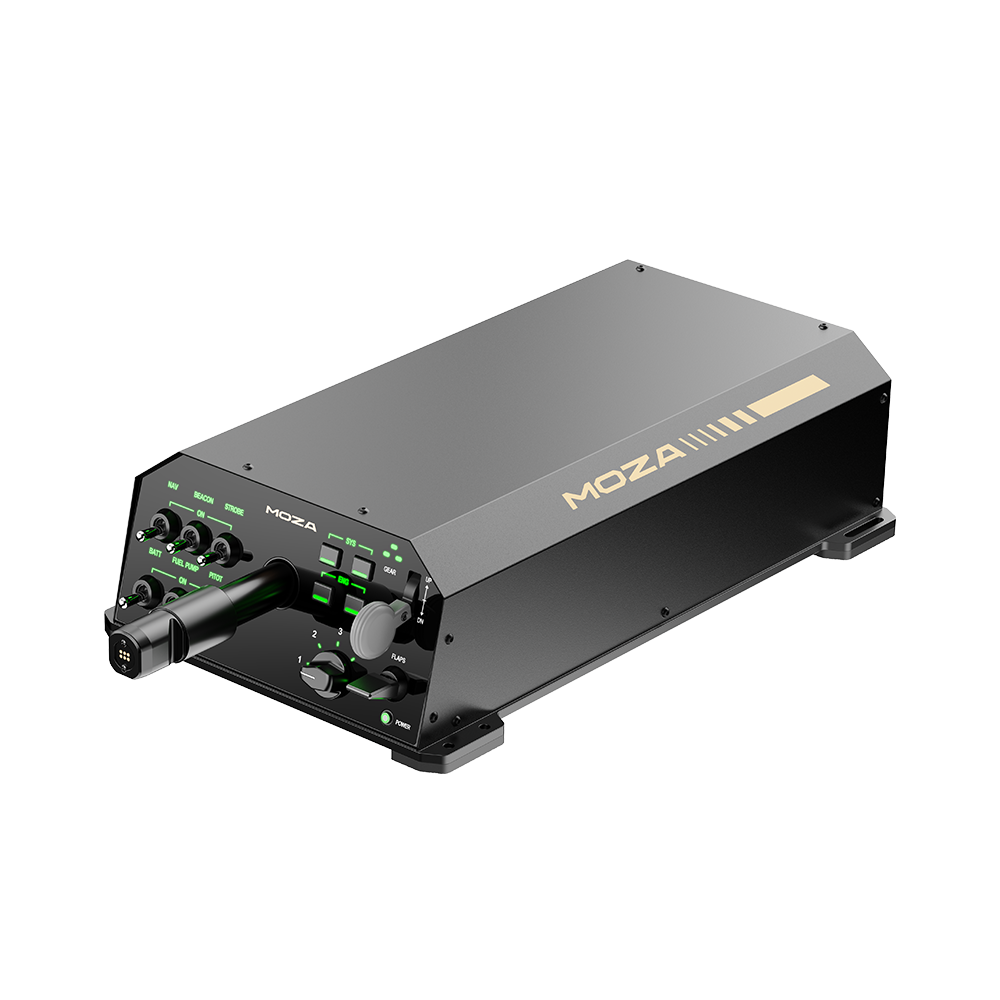 MOZA AY210 Force Feedback Yoke Bundle | Yugo de Vuelo tipo Aerolínea para PC 2 en 1 - vista 2 - Aero Tienda
