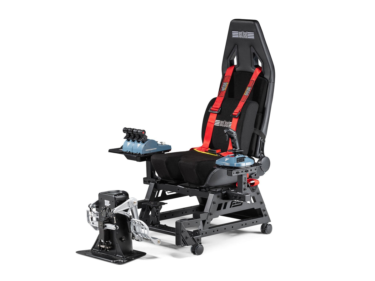 Next Level Racing Flight Seat Pro | Asiento para Simulador de Vuelo con Poste HOTAS - vista 3 - Aero Tienda