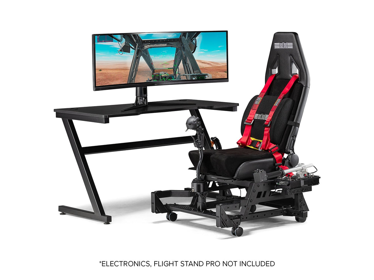 Next Level Racing Flight Seat Pro | Asiento para Simulador de Vuelo con Poste HOTAS - vista 4 - Aero Tienda