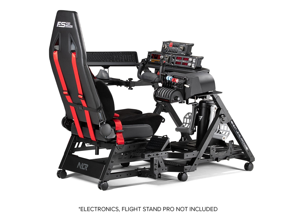 Next Level Racing Flight Seat Pro | Asiento para Simulador de Vuelo con Poste HOTAS - vista 7 - Aero Tienda