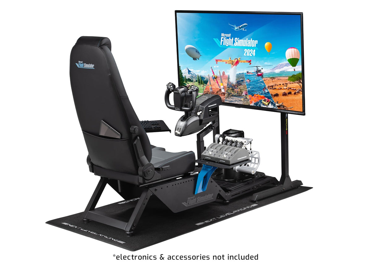 Next Level Racing Flight Simulator MSFS Edition | Cabina de Simulador de Vuelo con Licencia Oficial de Microsoft Flight Simulator - vista 11 - Aero Tienda