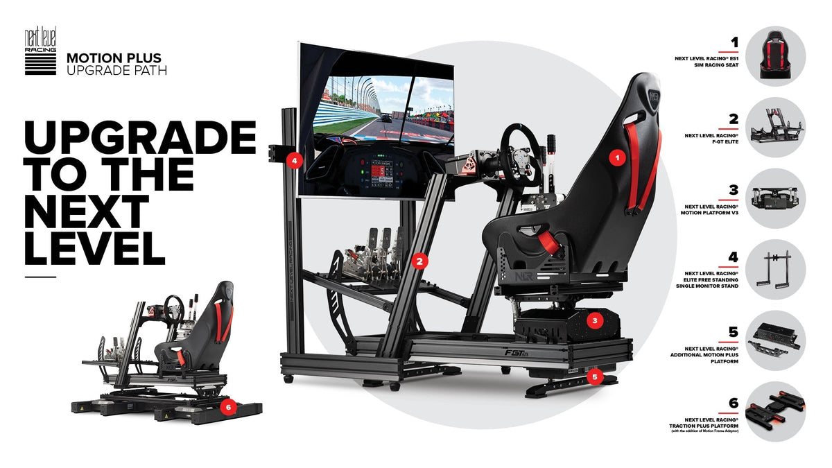 Next Level Racing Motion Plus | Plataforma de Movimiento para Cabina de Simulador - vista 11 - Aero Tienda