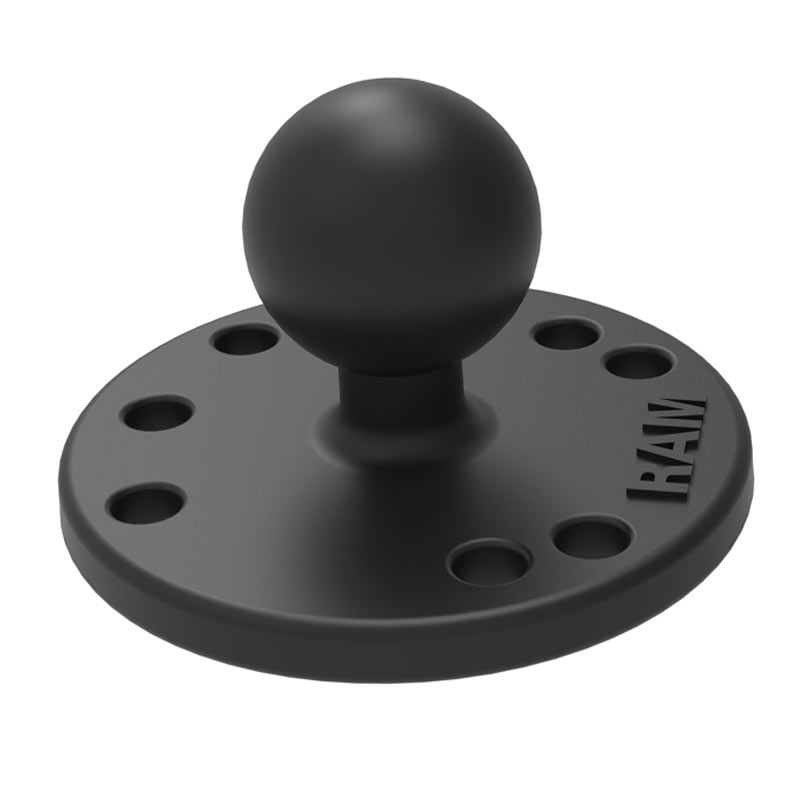 Placa Redonda RAM AMPS con Bola de 1" (RAM-B-202U) - Aero Tienda