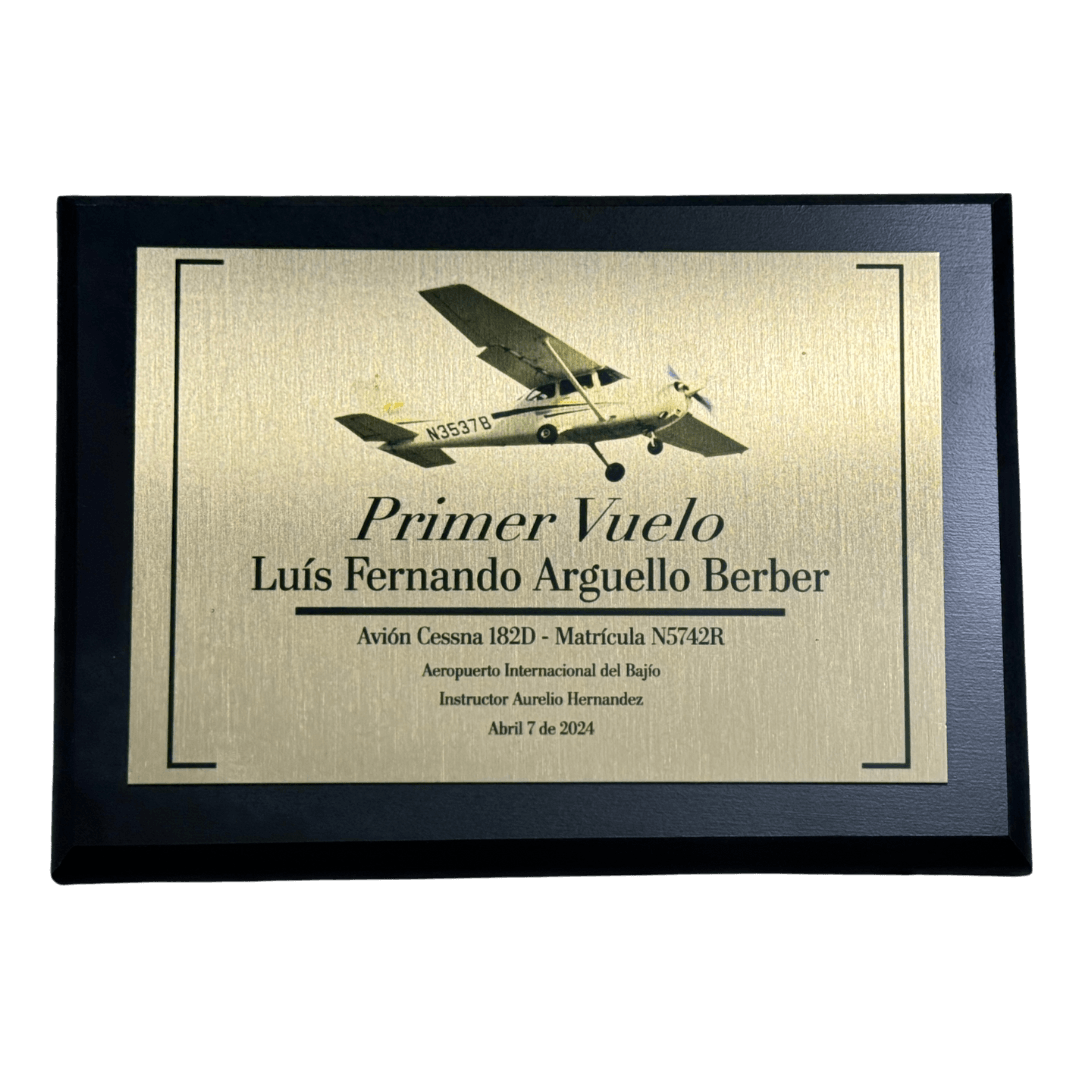 Reconocimiento 1er Vuelo - Aero Tienda
