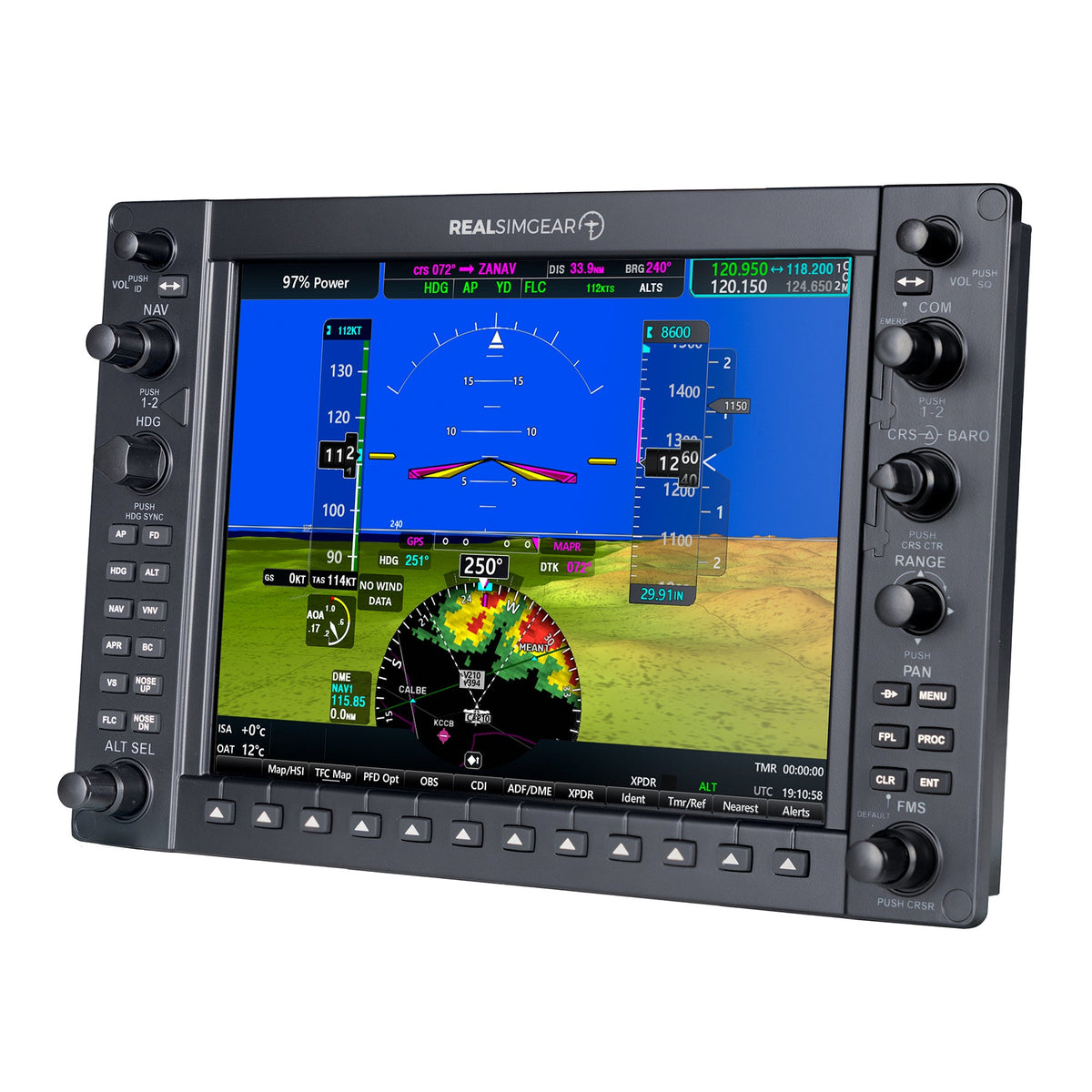 RealSimGear G1000 Suite | Réplica de Aviónica G1000 PFD, MFD y GMA para Simulador en PC 3 en 1 - vista 2 - Aero Tienda