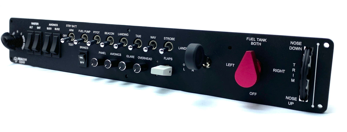 RealSimGear Generic Switch Panel | Panel de Interruptores de Aviónica para Simulador en PC - Aero Tienda