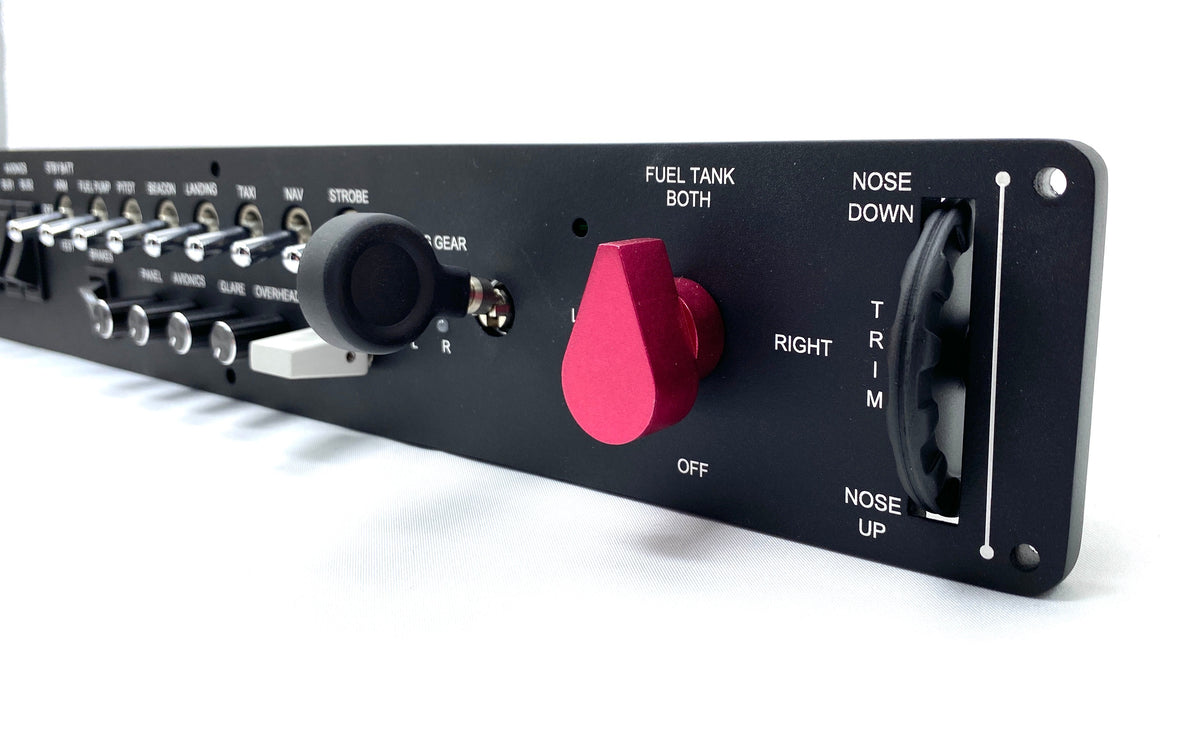 RealSimGear Generic Switch Panel | Panel de Interruptores de Aviónica para Simulador en PC - vista 2 - Aero Tienda