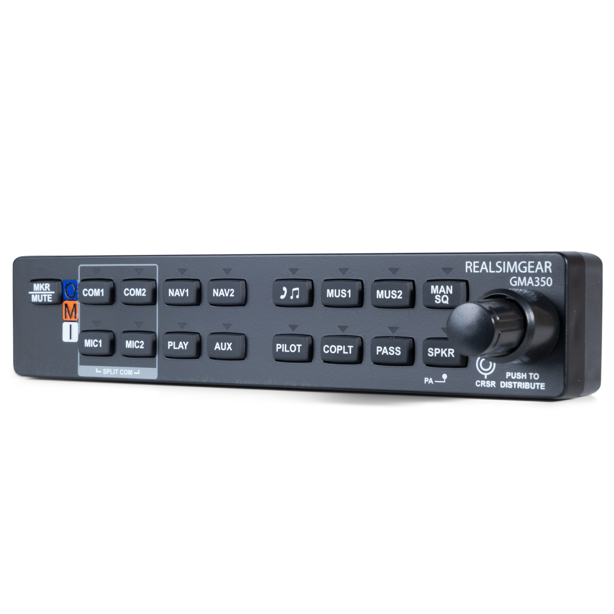 RealSimGear GMA350 Audio Panel | Réplica de Aviónica: Panel de Audio GMA 350 para PC - Aero Tienda