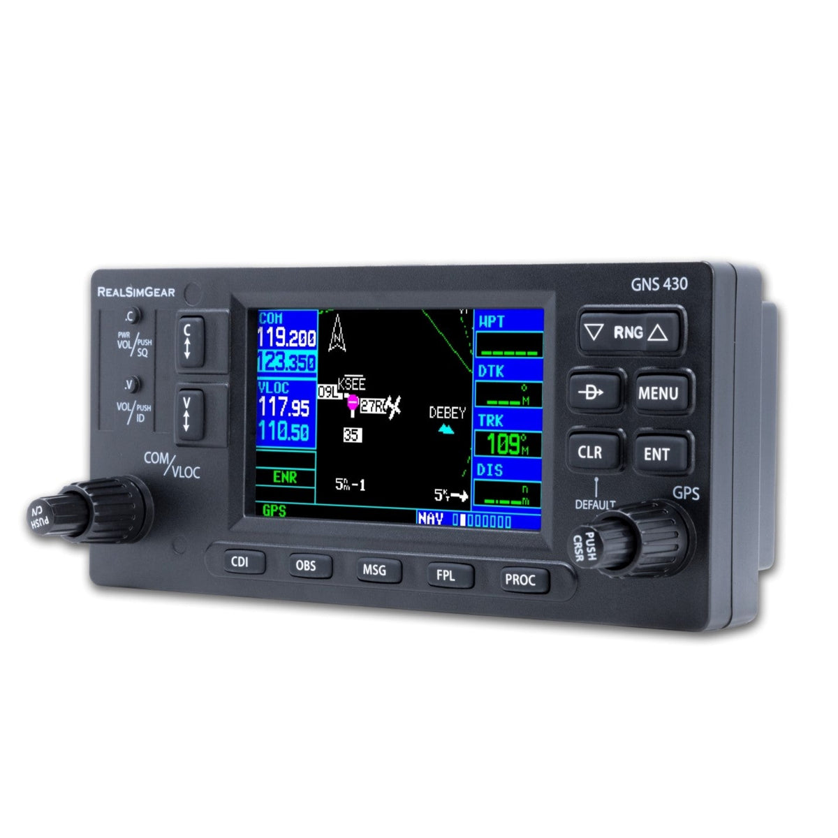 RealSimGear GNS430 | Réplica de Aviónica GNS 430 para Simulador de Vuelo en PC - Aero Tienda