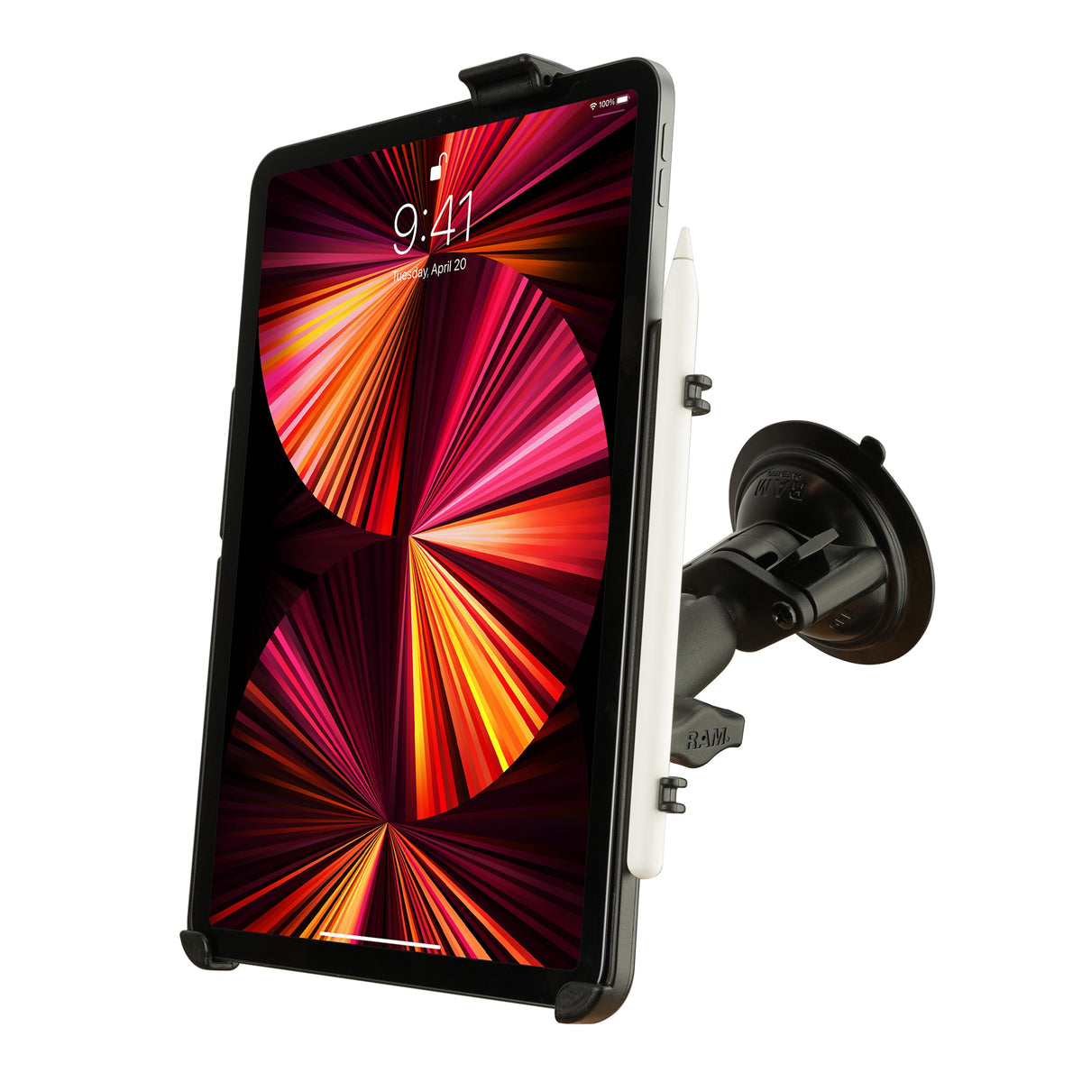 Soporte RAM EZ-Roll'r con Ventosa para iPad Air 11" y iPad Pro 11" (RAM-B-166-AP23U) - Aero Tienda