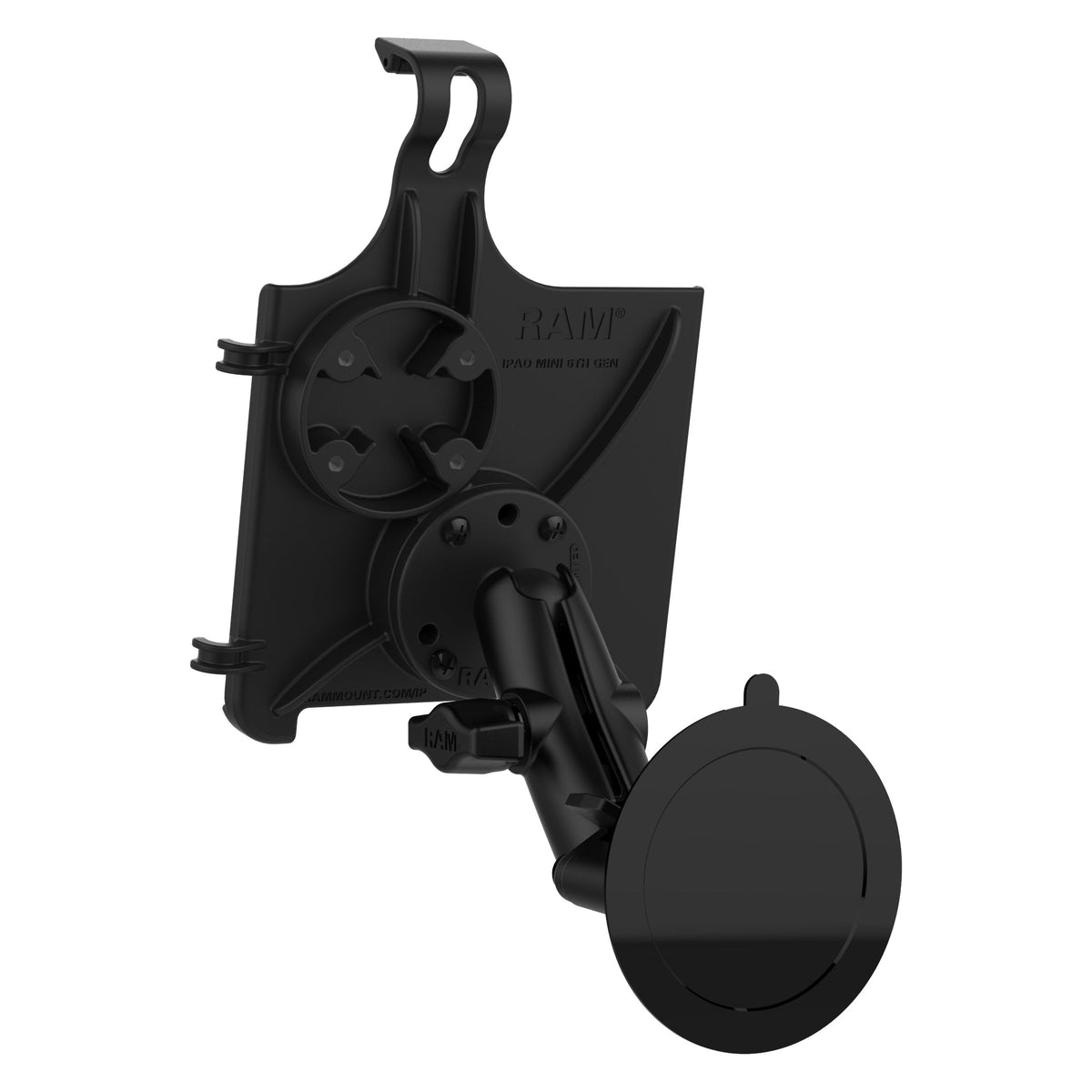 Soporte RAM EZ-Roll'r con Ventosa para iPad mini 6 y mini 7 (A17 Pro) (RAM-B-166-AP36U) - vista 3 - Aero Tienda